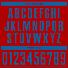 Load image into Gallery viewer, Custom Red Blue Sublimation Soccer Uniform Jersey