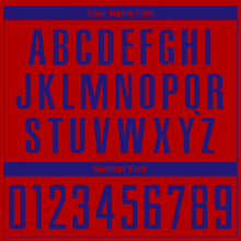 Load image into Gallery viewer, Custom Red Dark Purple Sublimation Soccer Uniform Jersey