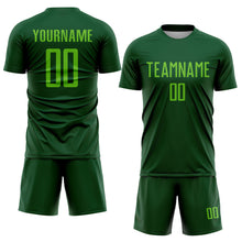 Load image into Gallery viewer, Custom Green Aurora Green Sublimation Soccer Uniform Jersey