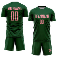 Load image into Gallery viewer, Custom Green Medium Pink Sublimation Soccer Uniform Jersey