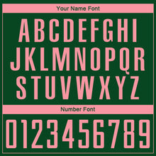 Load image into Gallery viewer, Custom Green Medium Pink Sublimation Soccer Uniform Jersey