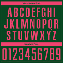 Load image into Gallery viewer, Custom Green Neon Pink Sublimation Soccer Uniform Jersey