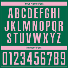 Load image into Gallery viewer, Custom Kelly Green Light Pink Sublimation Soccer Uniform Jersey