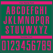 Load image into Gallery viewer, Custom Kelly Green Hot Pink Sublimation Soccer Uniform Jersey