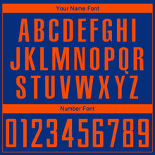 Load image into Gallery viewer, Custom Royal Orange Sublimation Soccer Uniform Jersey