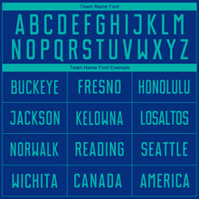 Load image into Gallery viewer, Custom Royal Aqua Sublimation Soccer Uniform Jersey