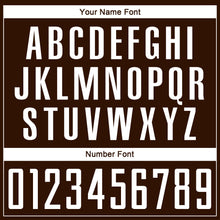 Load image into Gallery viewer, Custom Brown White Sublimation Soccer Uniform Jersey