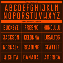 Load image into Gallery viewer, Custom Brown Orange Sublimation Soccer Uniform Jersey