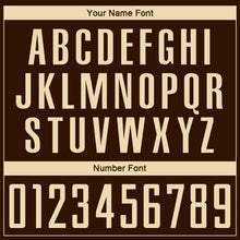 Load image into Gallery viewer, Custom Brown Cream Sublimation Soccer Uniform Jersey