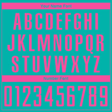 Load image into Gallery viewer, Custom Aqua Pink Sublimation Soccer Uniform Jersey