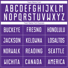 Load image into Gallery viewer, Custom Purple White Sublimation Soccer Uniform Jersey