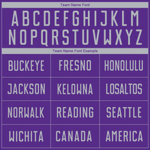 Load image into Gallery viewer, Custom Purple Gray Sublimation Soccer Uniform Jersey