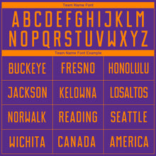 Load image into Gallery viewer, Custom Purple Bay Orange Sublimation Soccer Uniform Jersey