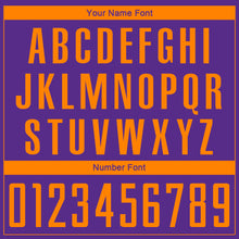 Load image into Gallery viewer, Custom Purple Bay Orange Sublimation Soccer Uniform Jersey
