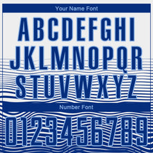 Load image into Gallery viewer, Custom White Royal-Light Blue Gradient Line Sublimation Soccer Uniform Jersey