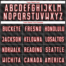 Load image into Gallery viewer, Custom Black White-Red Waves Shape Sublimation Soccer Uniform Jersey