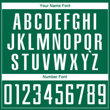 Load image into Gallery viewer, Custom Kelly Green White Geometric Shape Sublimation Soccer Uniform Jersey