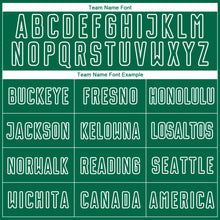 Load image into Gallery viewer, Custom Kelly Green White Geometric Shape Sublimation Soccer Uniform Jersey