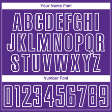 Load image into Gallery viewer, Custom Purple White Geometric Shape Sublimation Soccer Uniform Jersey