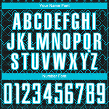 Load image into Gallery viewer, Custom Black White-Lakes Blue Geometric Shape Sublimation Soccer Uniform Jersey