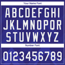 Load image into Gallery viewer, Custom Dark Purple White-Royal 3D Pattern Two-Button Unisex Softball Jersey