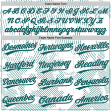 Load image into Gallery viewer, Custom White Teal-Gray 3D Pattern Curve Lines Two-Button Unisex Softball Jersey