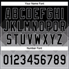 Load image into Gallery viewer, Custom Black Gray 3D Pattern Gradient Square Shapes Two-Button Unisex Softball Jersey