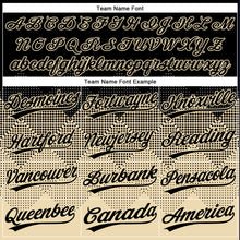 Load image into Gallery viewer, Custom Black Cream 3D Pattern Gradient Square Shapes Two-Button Unisex Softball Jersey