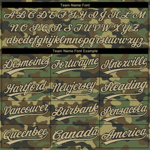 Load image into Gallery viewer, Custom Camo Vegas Gold-Black Salute To Service Two-Button Unisex Softball Jersey