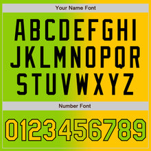 Load image into Gallery viewer, Custom Neon Green Yellow-Black Gradient Fashion Two-Button Unisex Softball Jersey