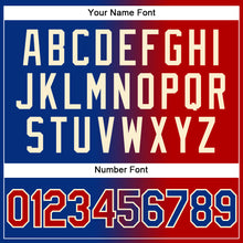 Load image into Gallery viewer, Custom Royal Red-Cream Gradient Fashion Two-Button Unisex Softball Jersey