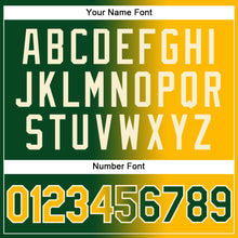 Load image into Gallery viewer, Custom Green Gold-Cream Gradient Fashion Two-Button Unisex Softball Jersey