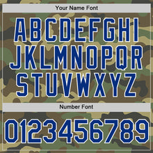 Load image into Gallery viewer, Custom Camo Royal-Red Salute To Service Two-Button Unisex Softball Jersey