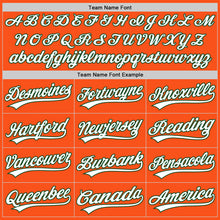 Load image into Gallery viewer, Custom Orange White-Green Two-Button Unisex Softball Jersey