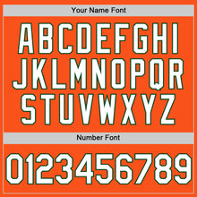 Load image into Gallery viewer, Custom Orange White-Green Two-Button Unisex Softball Jersey