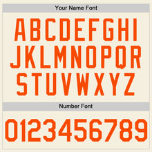 Load image into Gallery viewer, Custom Cream Orange Two-Button Unisex Softball Jersey