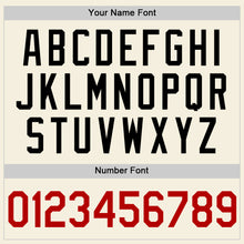 Load image into Gallery viewer, Custom Cream Red-Black Two-Button Unisex Softball Jersey