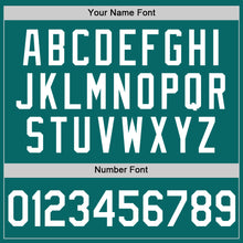 Load image into Gallery viewer, Custom Teal White Two-Button Unisex Softball Jersey