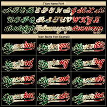 Load image into Gallery viewer, Custom Black Vintage Mexican Flag-City Cream Two-Button Unisex Softball Jersey