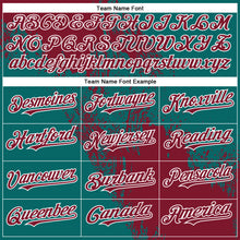 Load image into Gallery viewer, Custom Crimson Teal-White 3D Pattern Abstract Brush Stroke Two-Button Unisex Softball Jersey