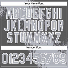 Load image into Gallery viewer, Custom Gray Steel Gray-White 3D Pattern Abstract Brush Stroke Two-Button Unisex Softball Jersey