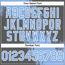 Load image into Gallery viewer, Custom Light Blue Steel Gray-White 3D Pattern Abstract Brush Stroke Two-Button Unisex Softball Jersey