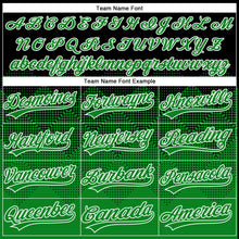 Load image into Gallery viewer, Custom Black Grass Green-White 3D Gradient Square Shape Two-Button Unisex Softball Jersey
