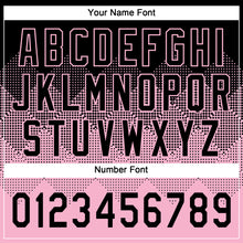 Load image into Gallery viewer, Custom Black Light Pink 3D Gradient Square Shape Two-Button Unisex Softball Jersey