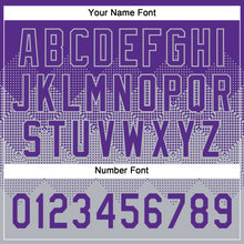 Load image into Gallery viewer, Custom Purple Gray 3D Gradient Square Shape Two-Button Unisex Softball Jersey