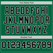 Load image into Gallery viewer, Custom Kelly Green White-Black Pinstripe Authentic Split Fashion Baseball Jersey