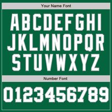 Load image into Gallery viewer, Custom Kelly Green White-Gray Pinstripe Authentic Split Fashion Baseball Jersey