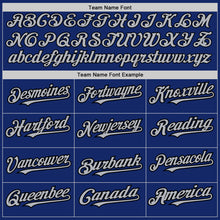 Load image into Gallery viewer, Custom Royal Black-Gray Pinstripe Authentic Split Fashion Baseball Jersey