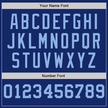 Load image into Gallery viewer, Custom Royal White-Light Blue Pinstripe Authentic Split Fashion Baseball Jersey