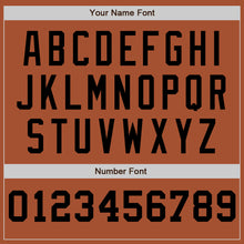 Load image into Gallery viewer, Custom Texas Orange White-Black Pinstripe Authentic Split Fashion Baseball Jersey